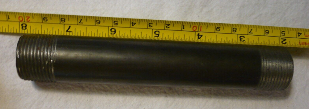 Black Iron Long Nipple 3/4" Pipe Thread x 6" SCH 40     A4
