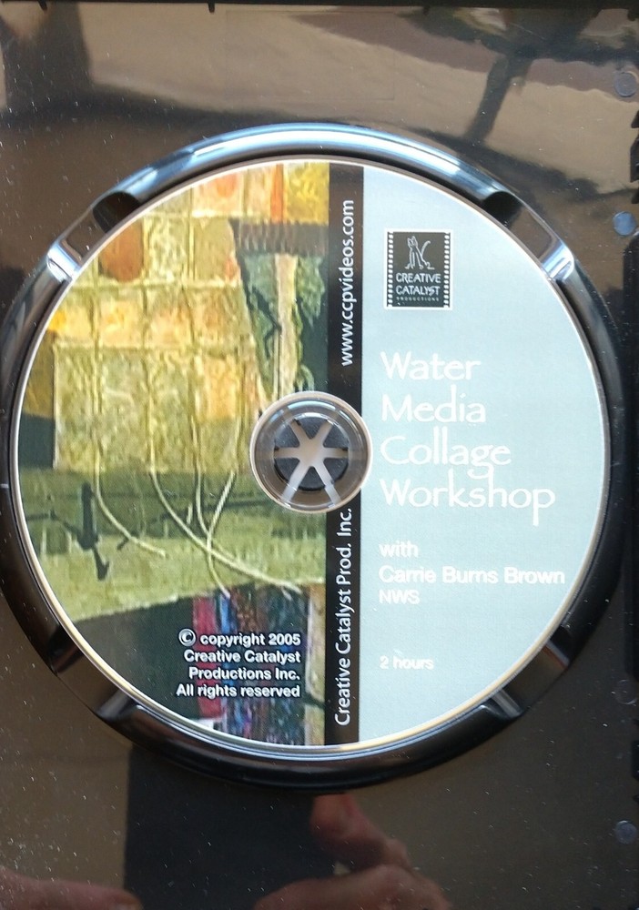Water Media Collage Workshop DVD, Carrie Burns Brown