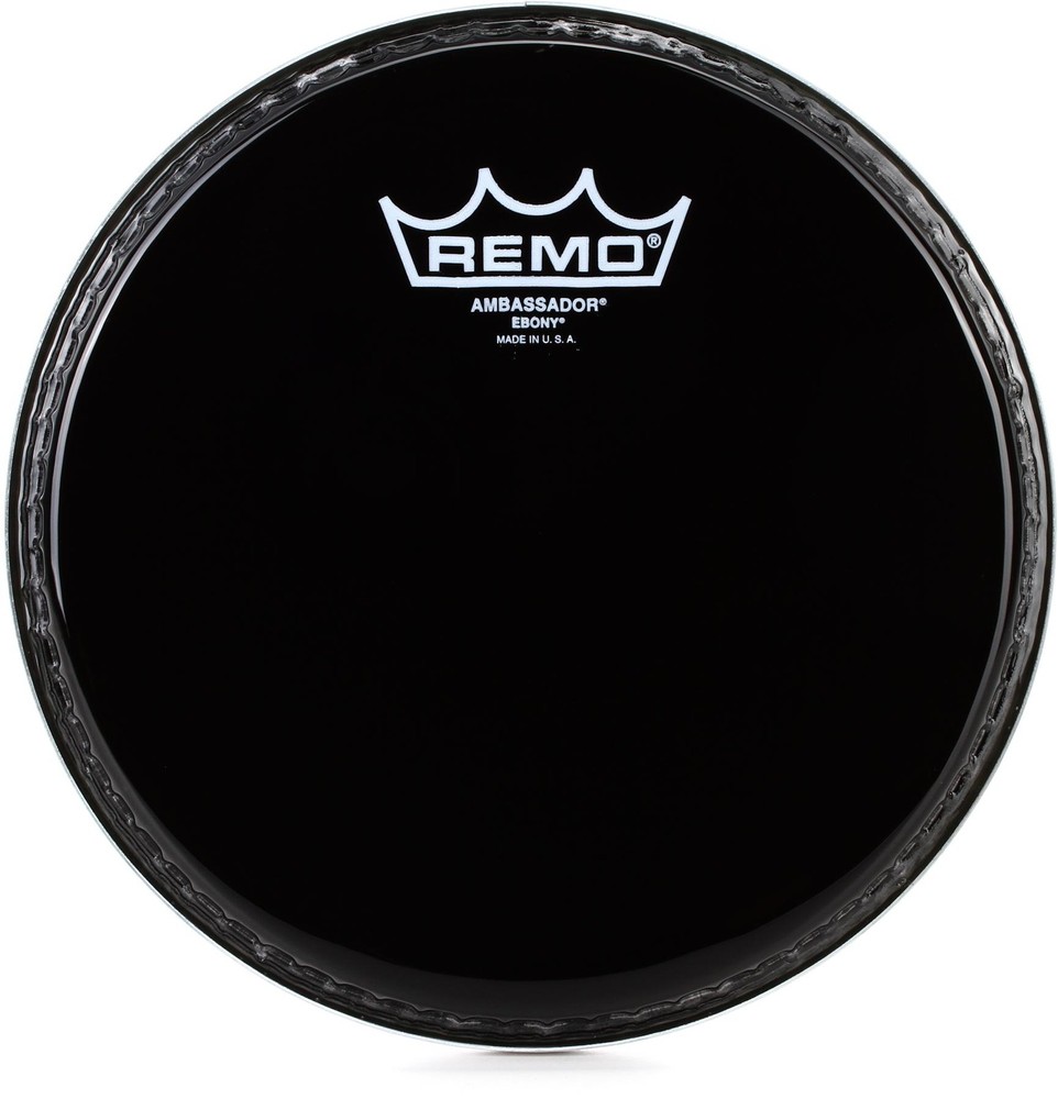 Remo Ambassador Ebony Drumhead - 8 inches (2-pack) Bundle