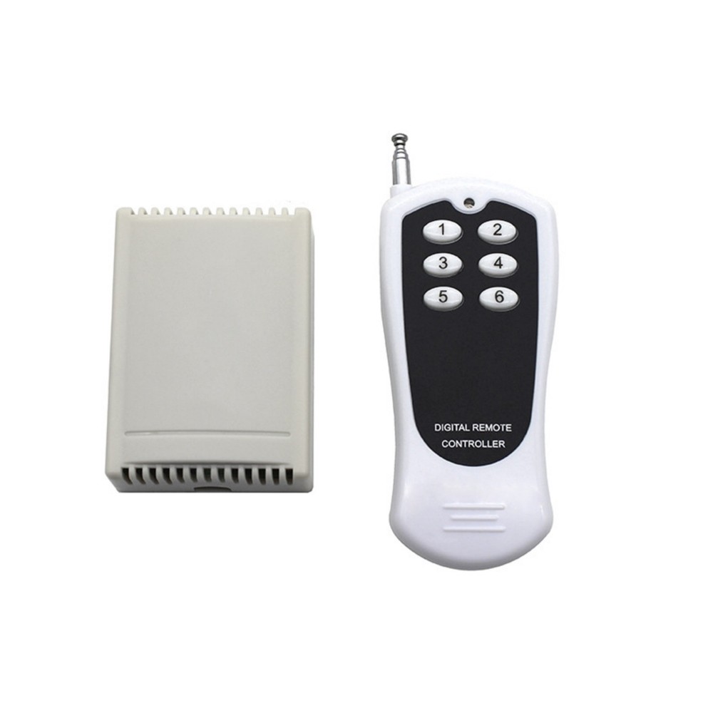 6CH Channel Relay RF Wireless Remote Control Switch Transmitter Receiver Parts