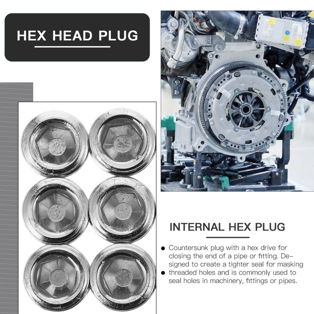 12 Pcs Hose Connector Pipe Fittings with Internal Thread Hex Plug