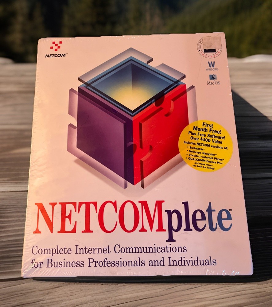 NetComplete Complete Internet Kit 1996 Windows & Macintosh CD w instructions NEW