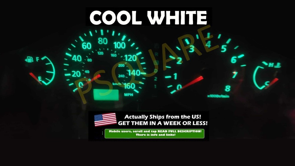 Speedometer LED Dash Bulb Kit Cool White For 2001 2003 Nissan Maxima