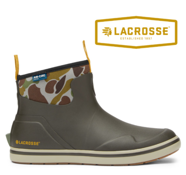Lacrosse Men's Alpha Deck Boot Regular Width US Black Olive
