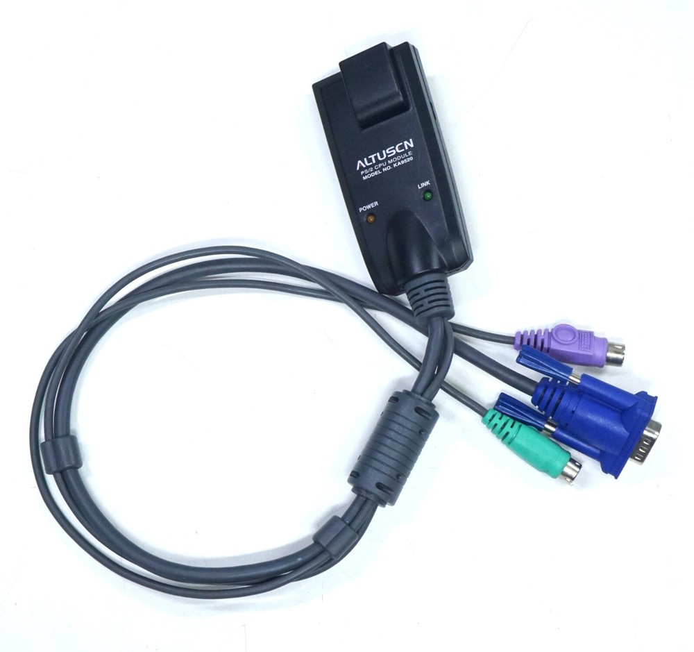 Used Altusen PS/2 CPU Module | KA9520 | Mouse & Keyboard / KVM Adapter Cable