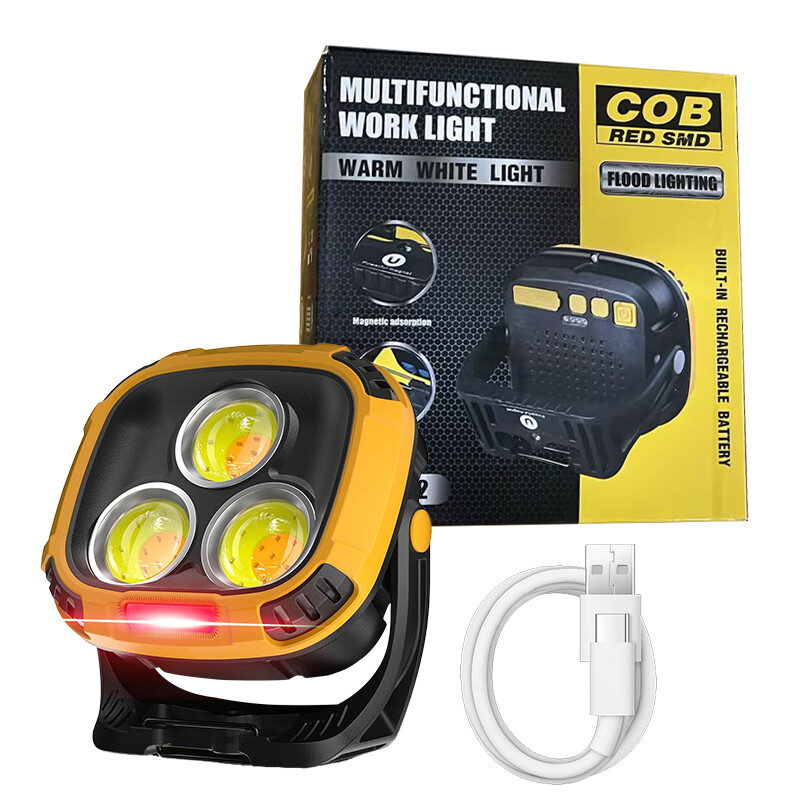 3300 Lumen USB Rechargeable LED Work Light Magnetic Super Bright Worklight