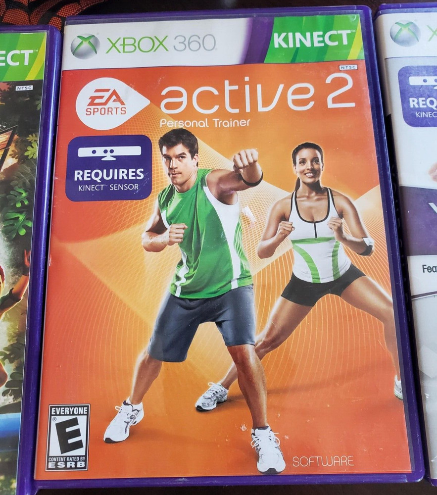 Kinect Xbox 360 1414 bundle + 3 Games: Your Shape, Active2, Connect Adventures