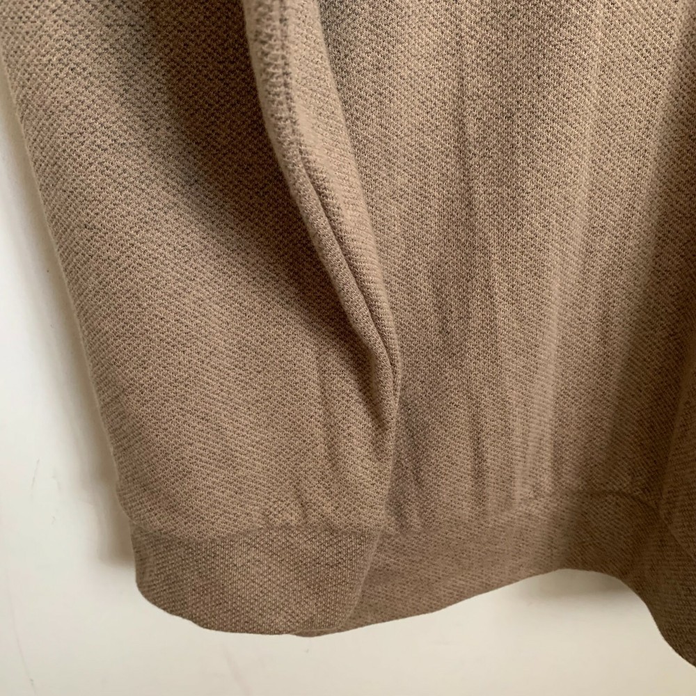 Roundtree Yorke Performance Shirt Pullover Khaki 1/4 Zip Pockets (3 Sizes) NEW