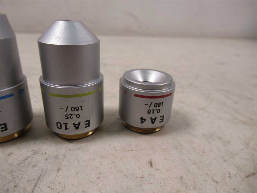 Wolfe Contour Microscope Objective Lenses EA100x EA40x EA10x EA4x