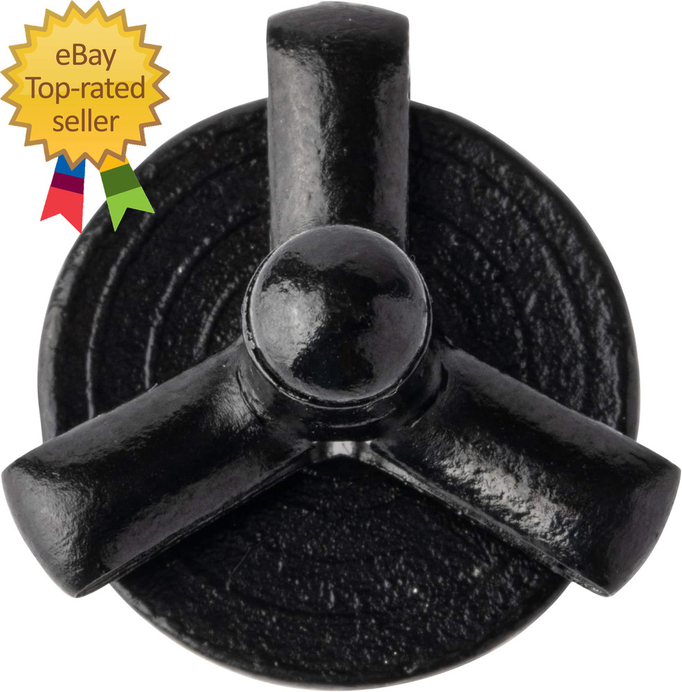 50Pcs 3/16" X 4/5" Large Head Tri-Fold Exploding Aluminum Pop Rivets (Black)