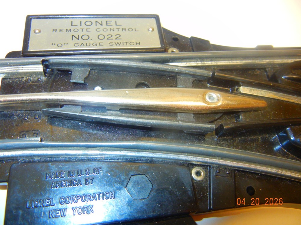 One pair Lionel O-22 Remote Control Switches.,Excellent