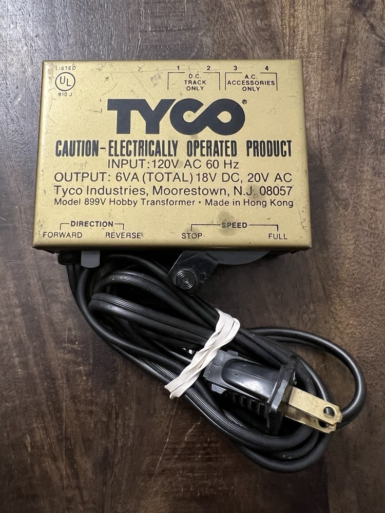 Tyco Hobby Train Transformer Model 899BP - HO Scale Train Control Power Supply