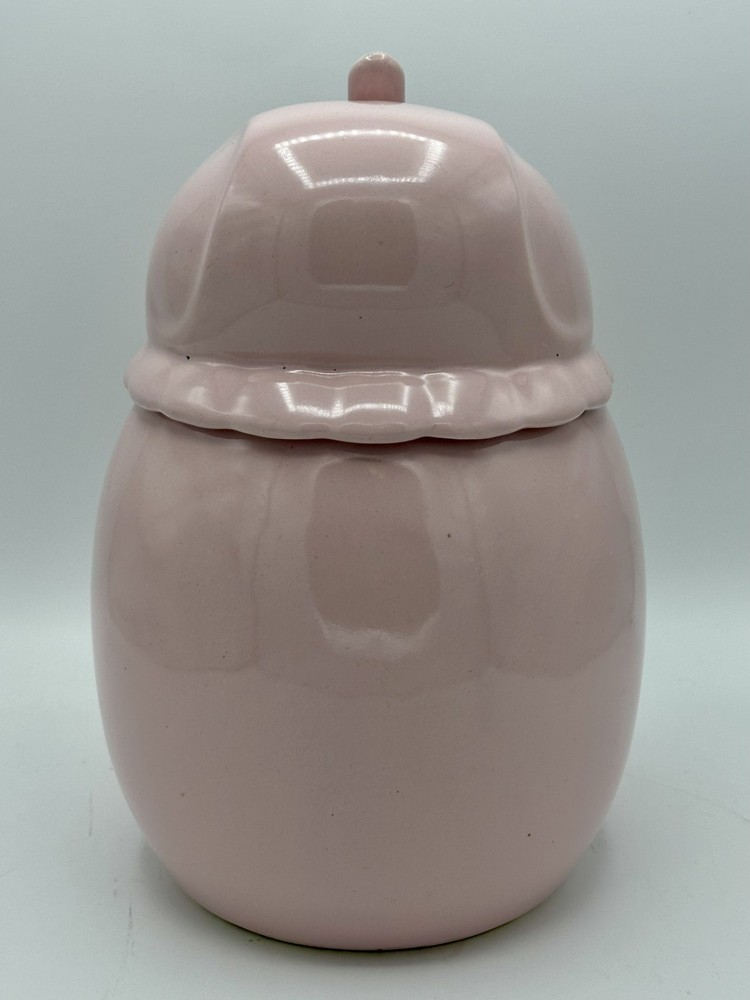Vintage Shawnee Pink Elephant Cookie Jar/Ice Cube Canister