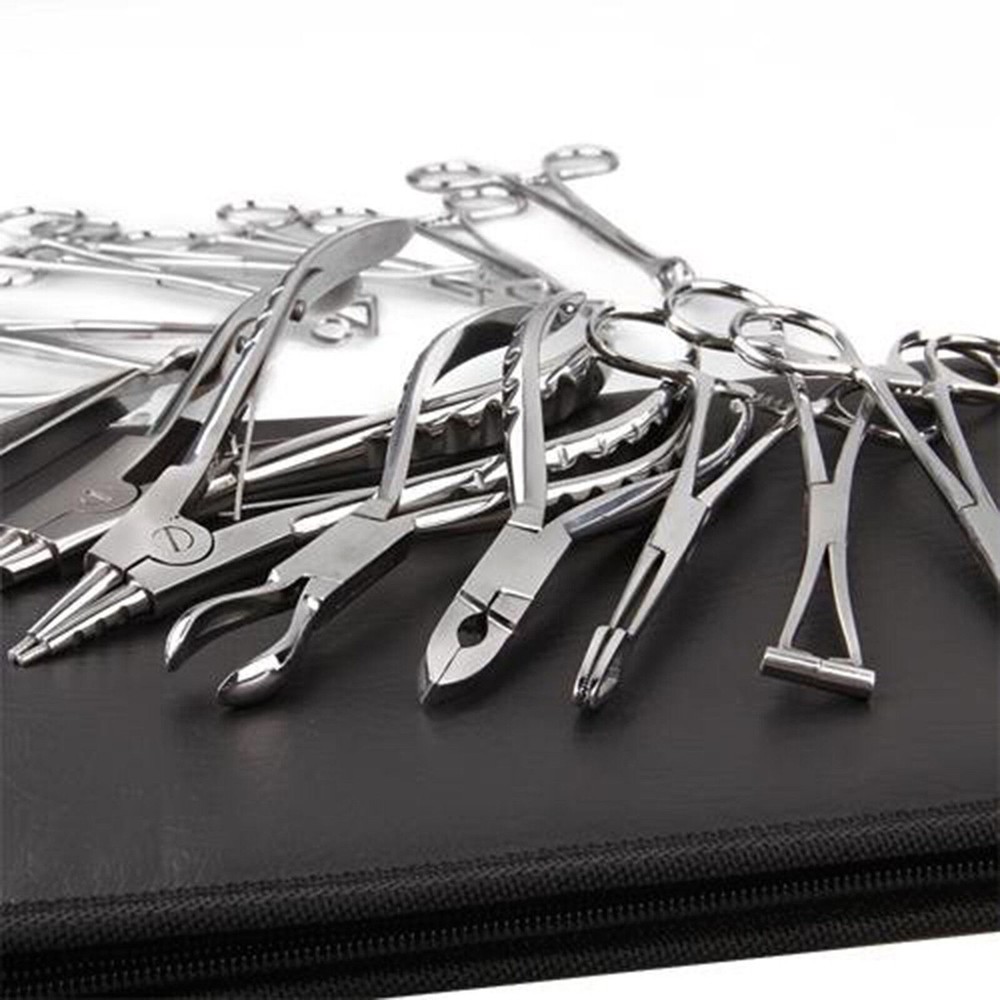 Piercing and Microdermal Tools Forceps Clamp Plier Ring Opener Closer