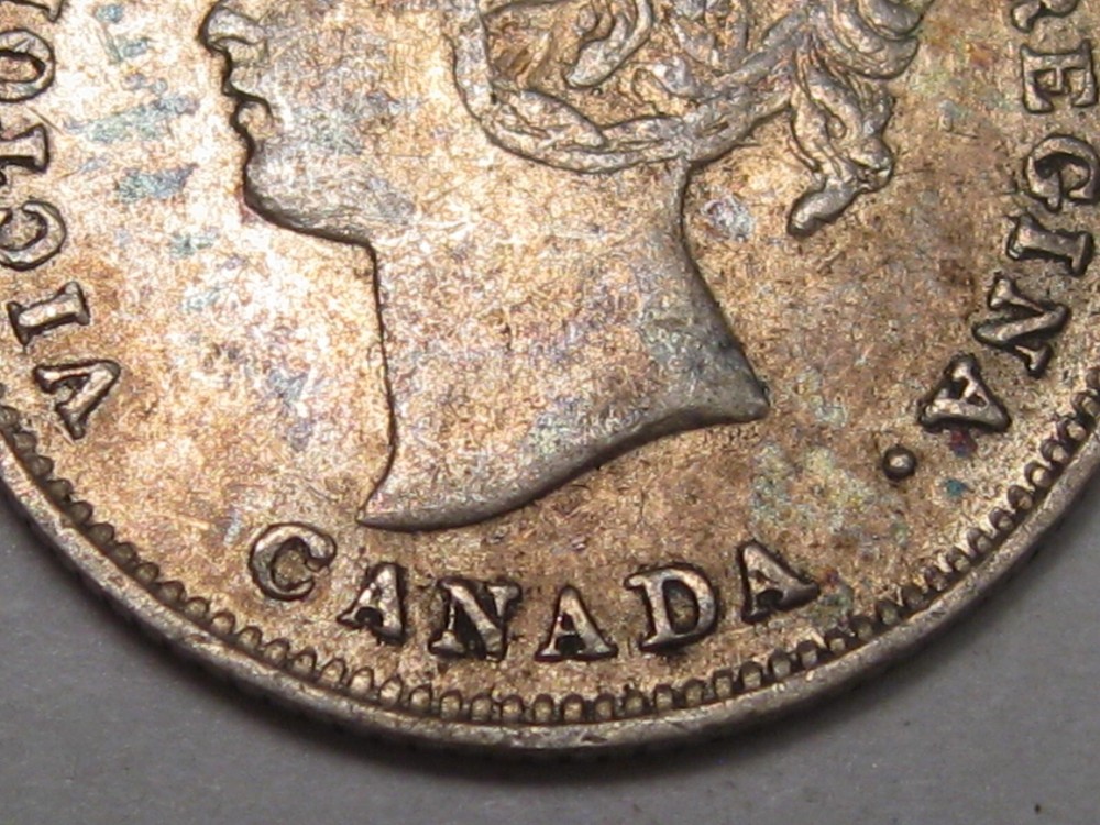 High Grade 1900 Silver 5¢ Five Cent CANDA. #4