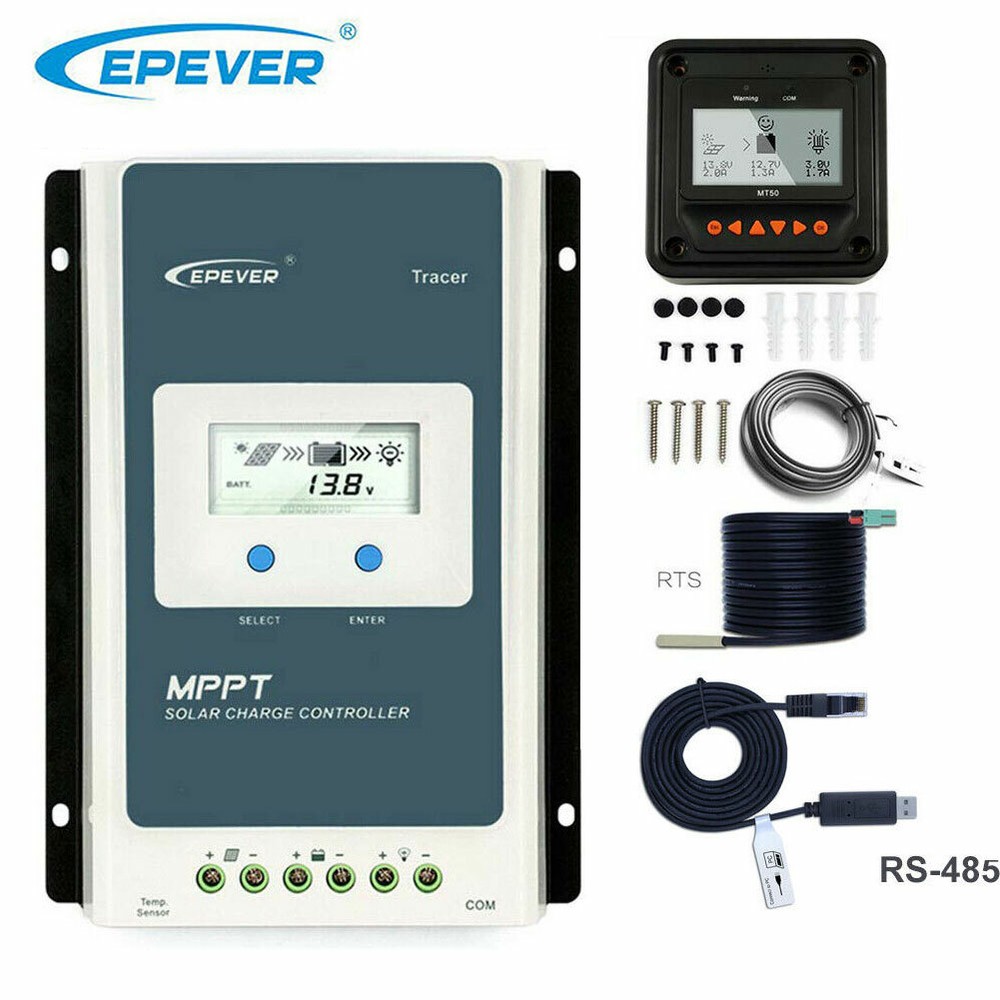 40A 30A Epever MPPT Solar Charge Controller 12V/24V Tracer AN Regulator 100V PV