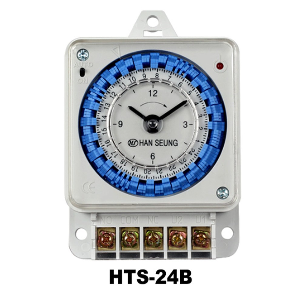 HTS-24B Surface-mounted Contact Output Type Analog Time Switch