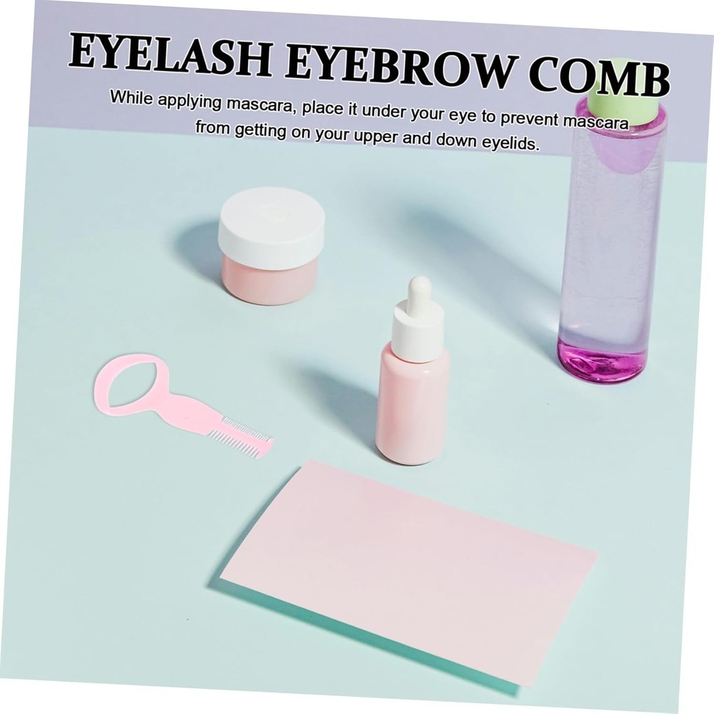 3-in-1 Mascara Applicator Guide and Eyelash Comb Tool for Precise Makeup