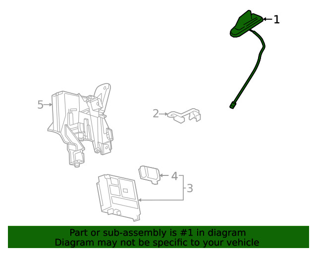 Genuine GM Navigation Microphone 13558180