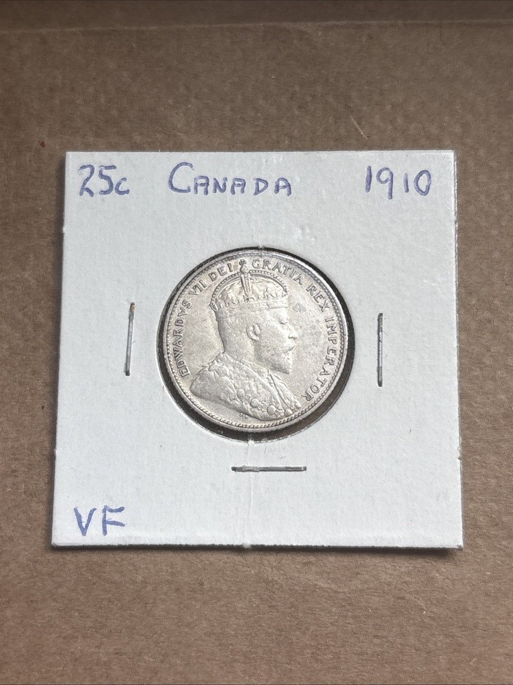 C38 Canada 1910 25 Cent VF