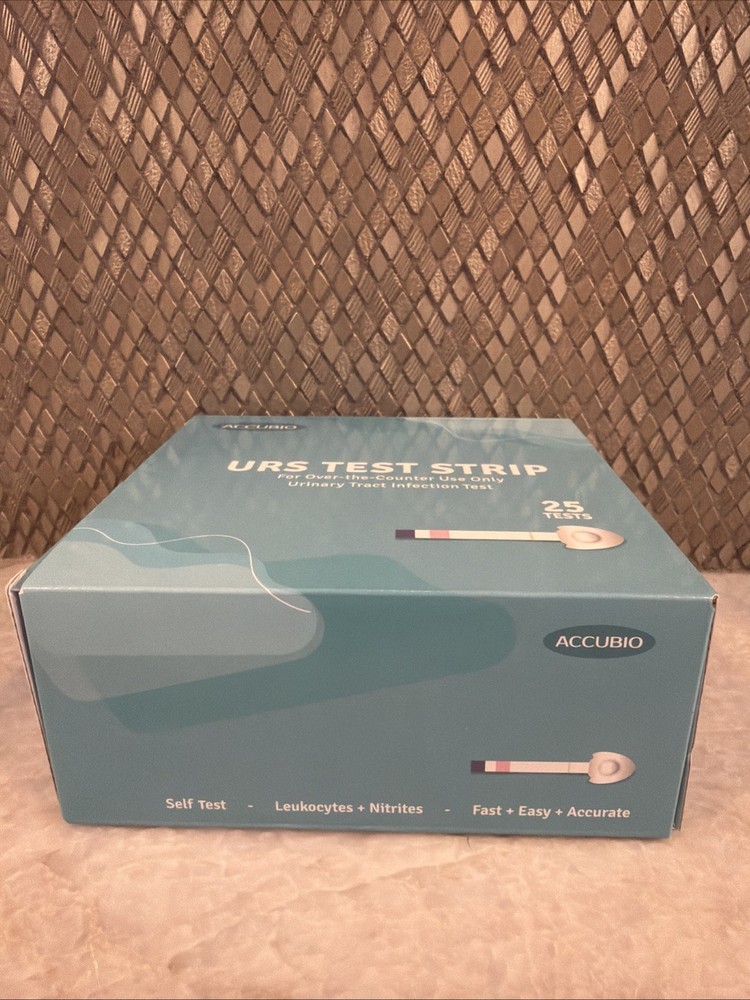 Accubio UTI Test Strips, 25 Individually Wrapped, Easy to Use