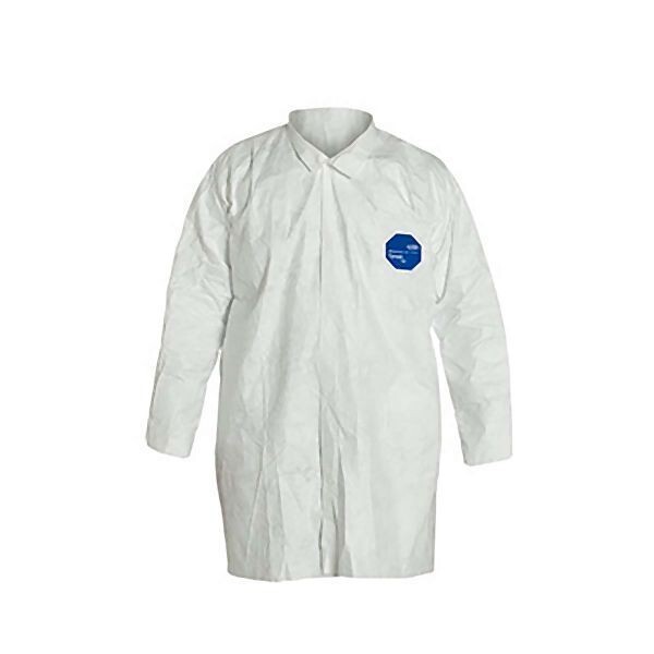 **MEDIUM** DuPont Tyvek 400, Lab Coat, Snap Front (5), Quantity: 30 pieces