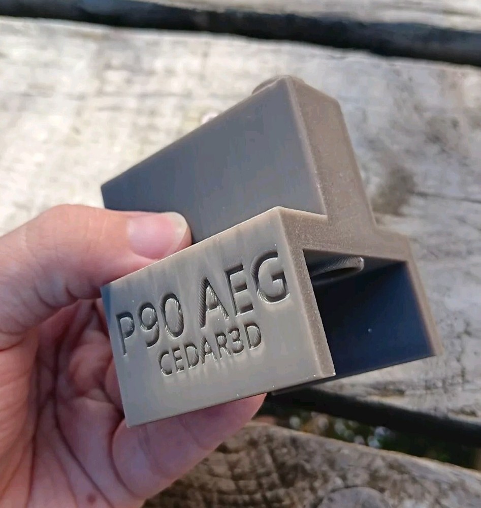 Airsoft P90 AEG Odin Speedloader Adapter (Tan)