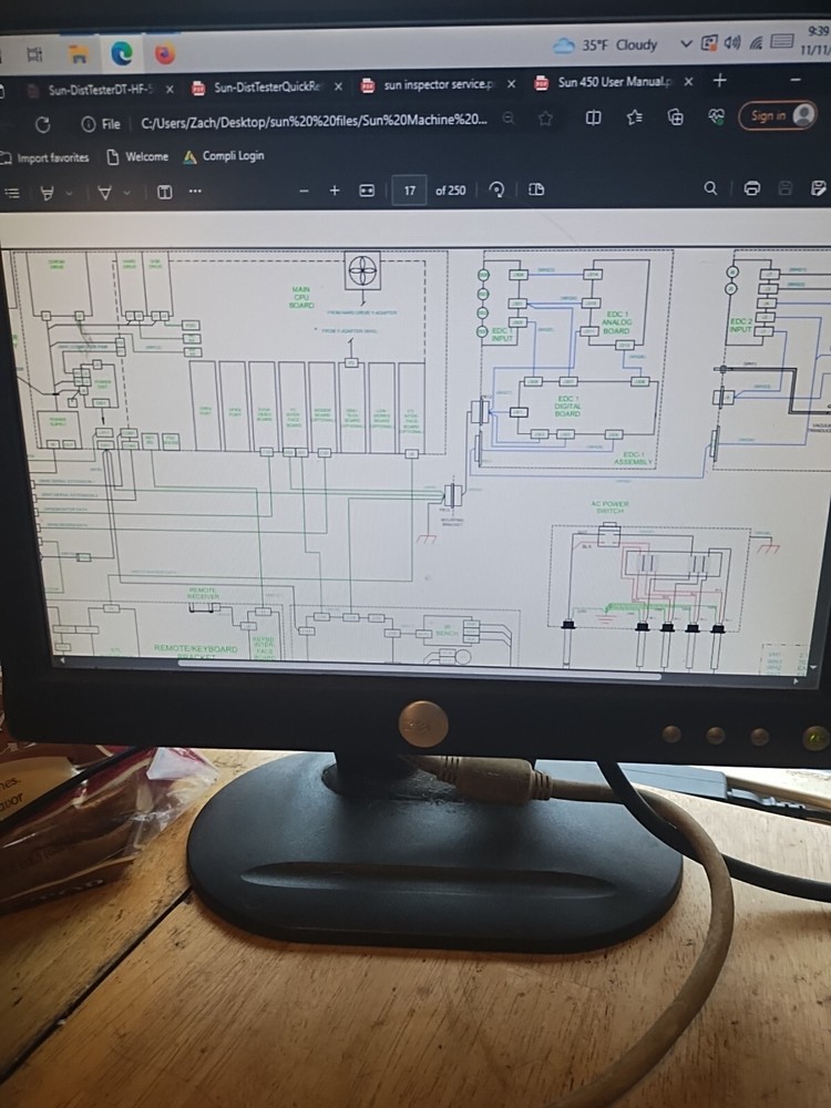 Sun Electric Machine 450 User Service Manual Pdf Book Cd