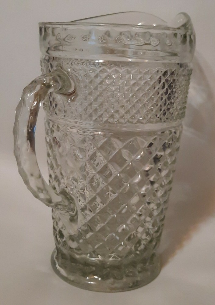 Anchor Hocking 'Wexford' Pattern Depression Glass 44 oz Pitcher