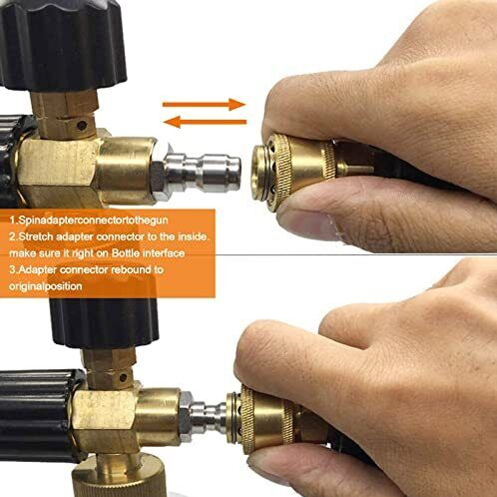 2PCS Pressure Washer 3/8" Male (NPT) Brass Quick Connect Coupler