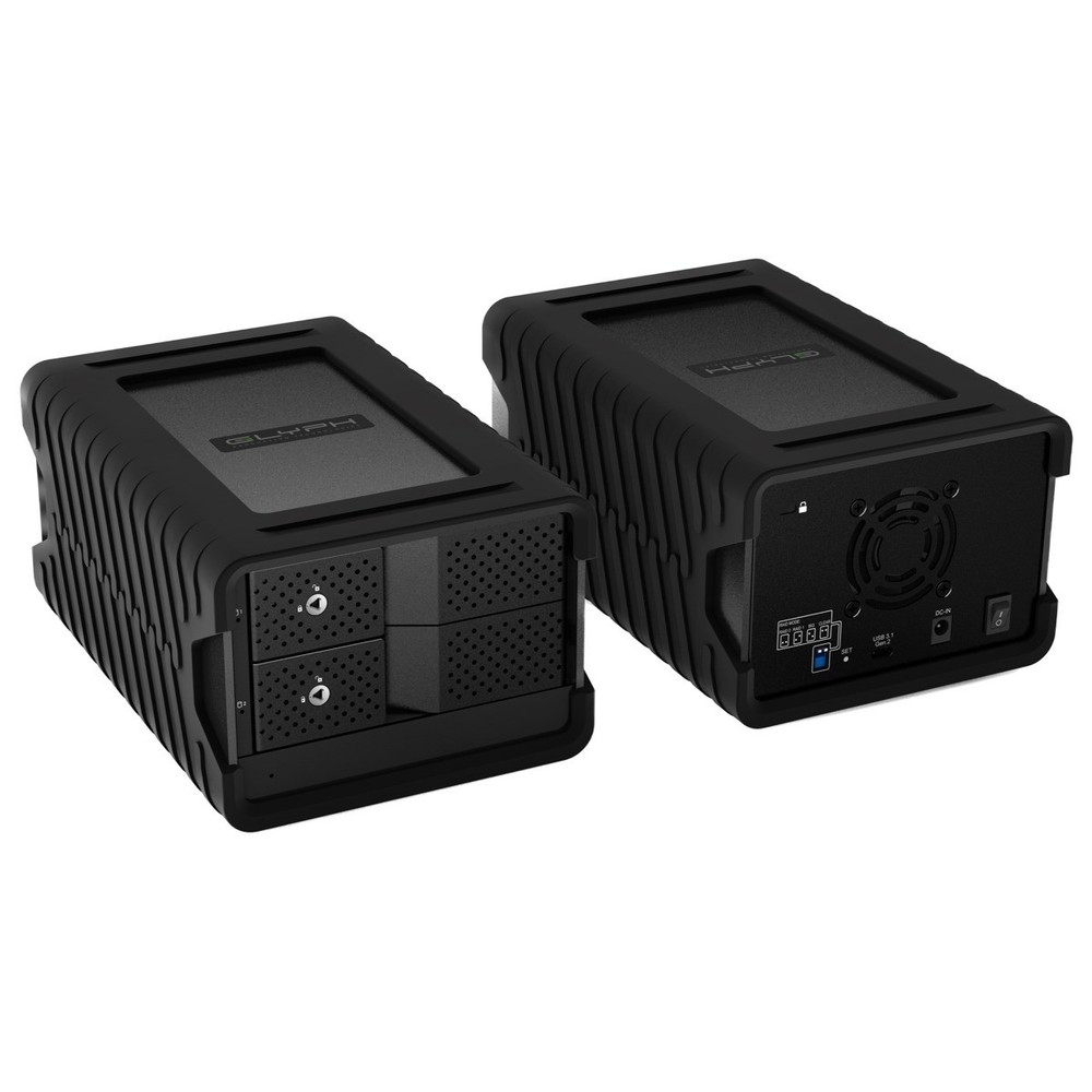 Glyph Technologies Blackbox PRO RAID 16TB (2x8TB) 2-Bay USB-C 3.2 Gen 2 Array