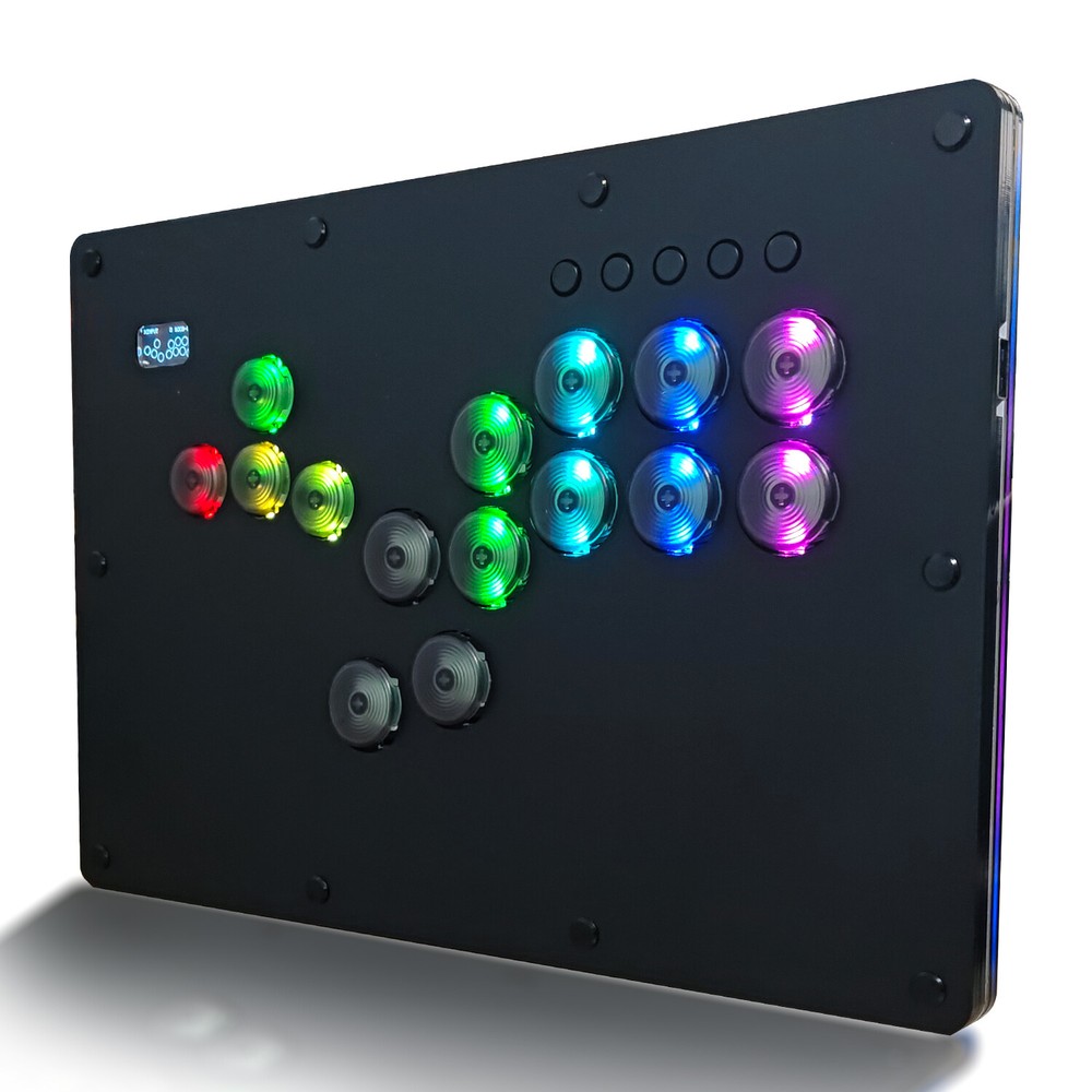 15 Buttons Hitbox Fighting Arcade Game Controller Leverless Games Console