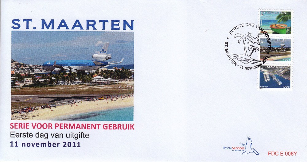 Sint Maarten Issue FDC 2011 (6Y) Tourism