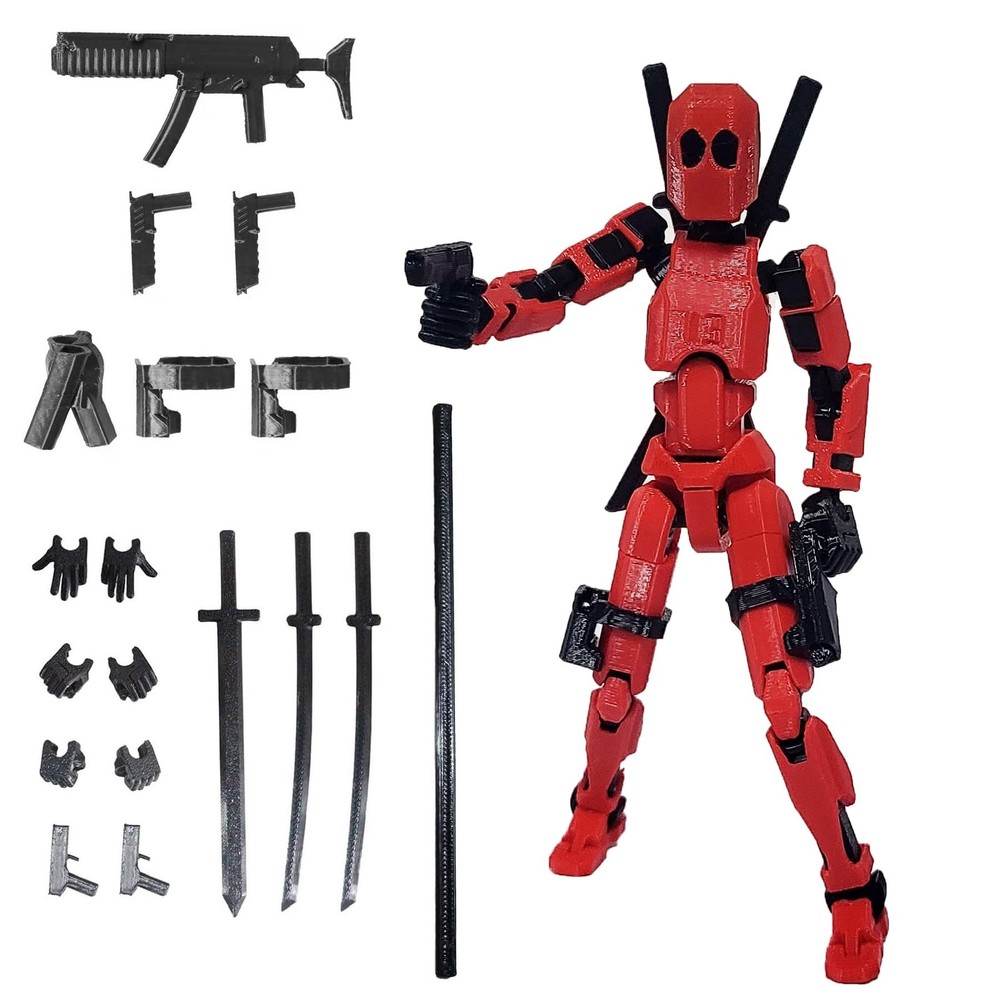 Assembly Completed T13 Action Figure - Titan 13 3D Printed, Lucky 13, Assembl...