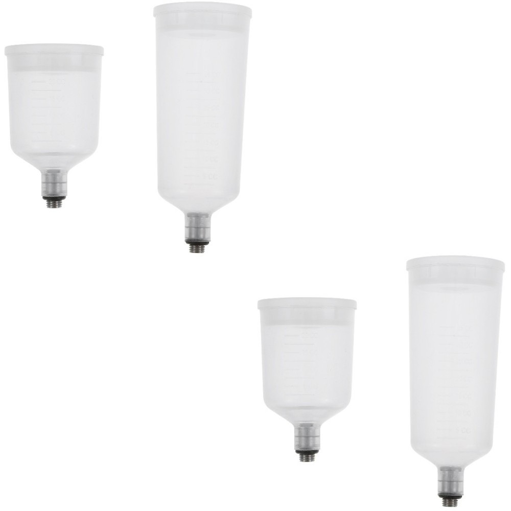 Set of 2 Refillable Airbrush Cup Replaceable Container Split-type Paint
