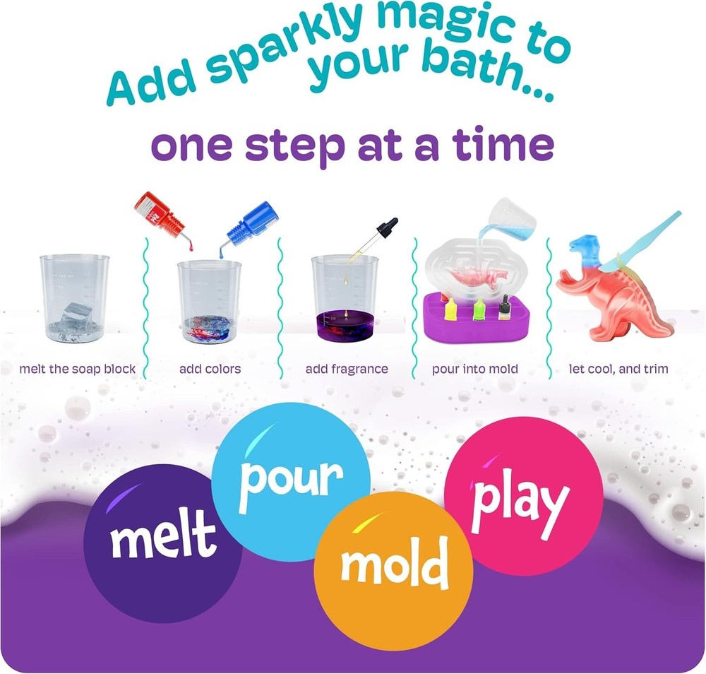 STEM Dinosaur Soap Making Kit - Creative DIY Science Fun for Kids