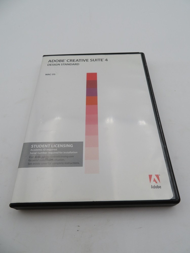 Adobe Creative Suite 4 Design Standard Mac Student Version w/ Discs & Manual