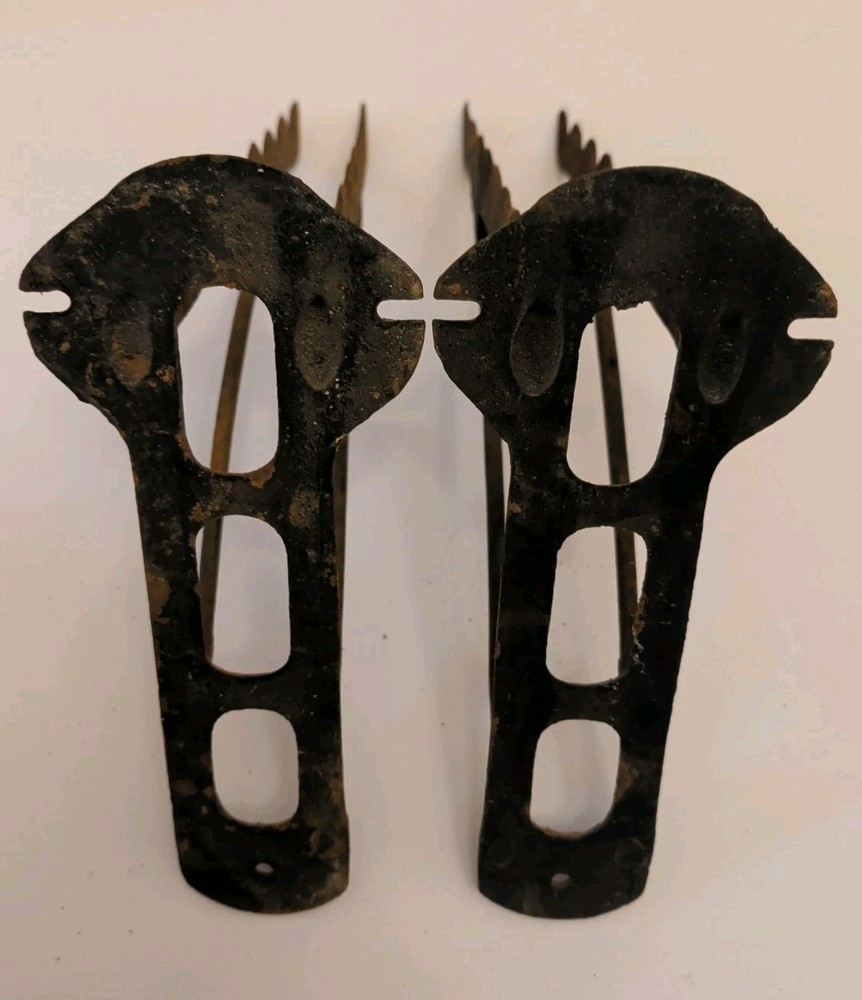 Antique Cast Iron General Store Bracket Shovel Rake Tool Wall Rack Barn