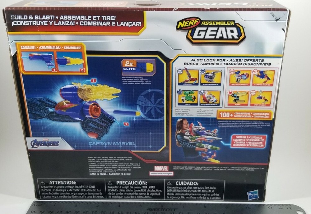 Avengers Endgame NERF Captain Marvel Assembler Gear