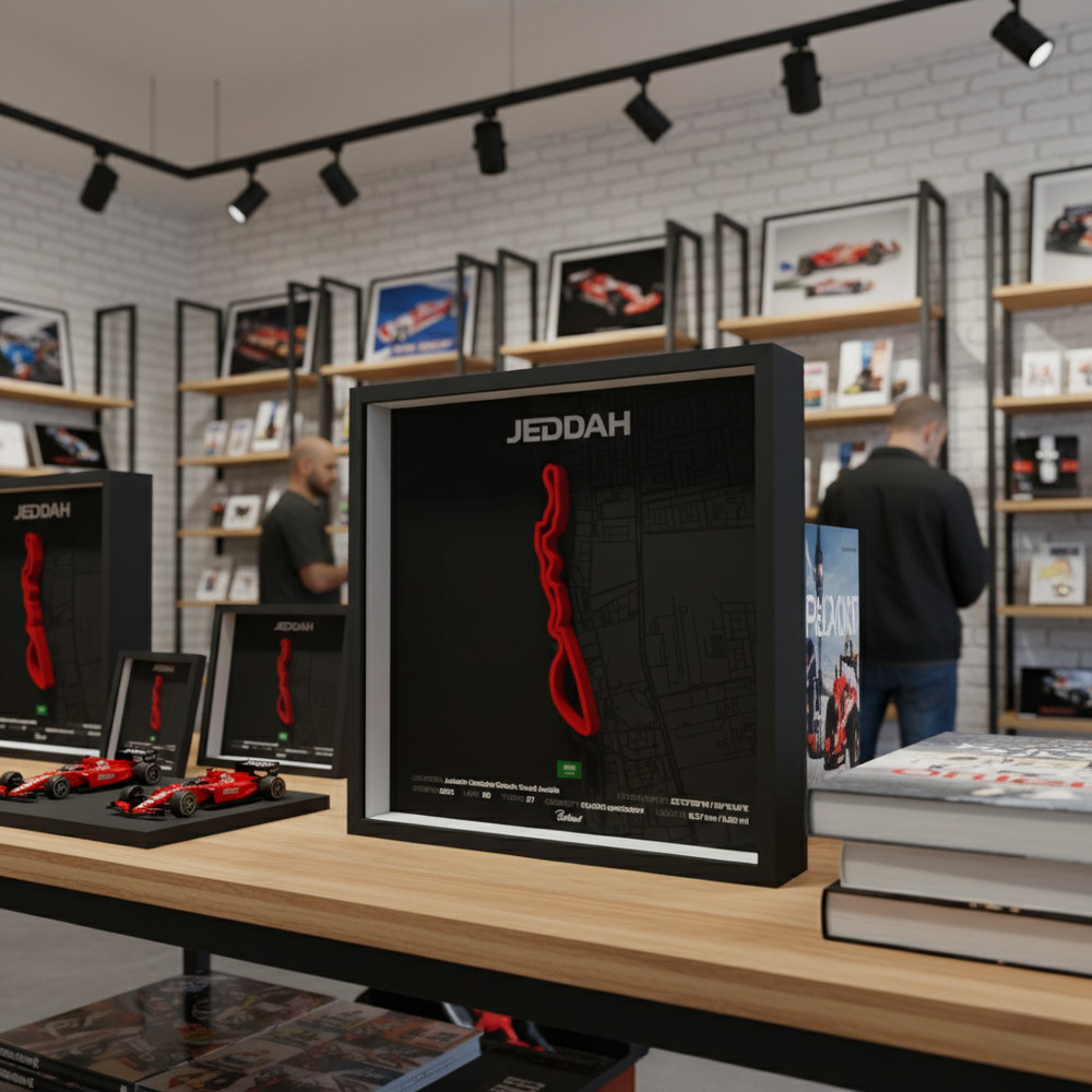 Jeddah Corniche Circuit 3D Shadow Box