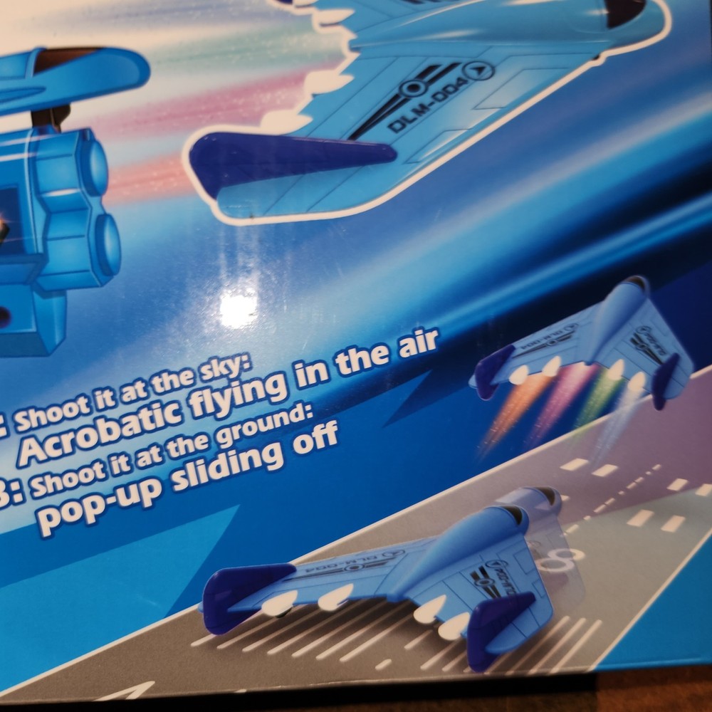 NEW Sunspin Foam Plain Launcher, Lights, Acrobatic Tricks, Control the Power