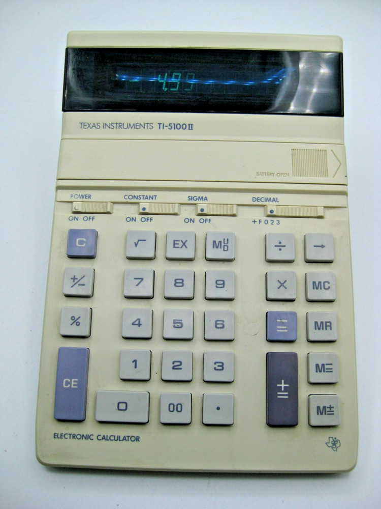 Vintage Texas Instruments TI-5100 II Electronic Calculator