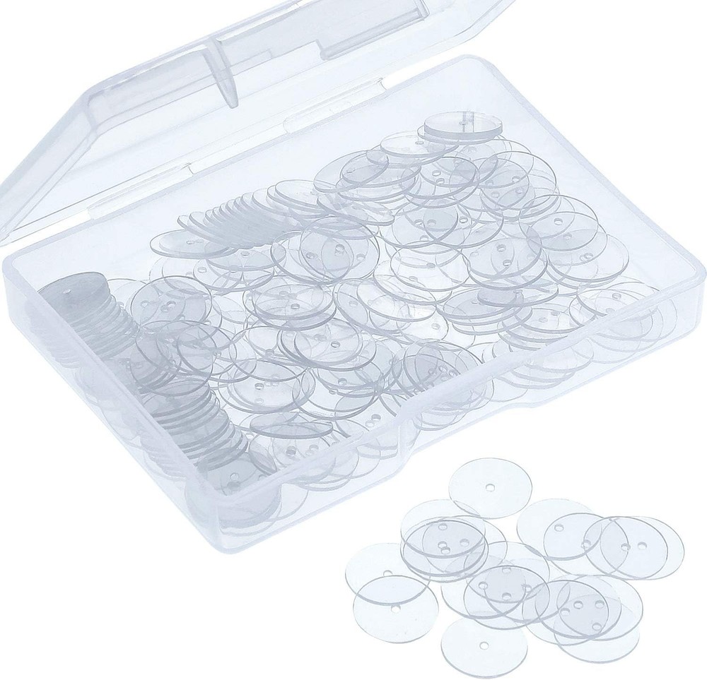 200-Pack Clear Earring Stabilizer Discs