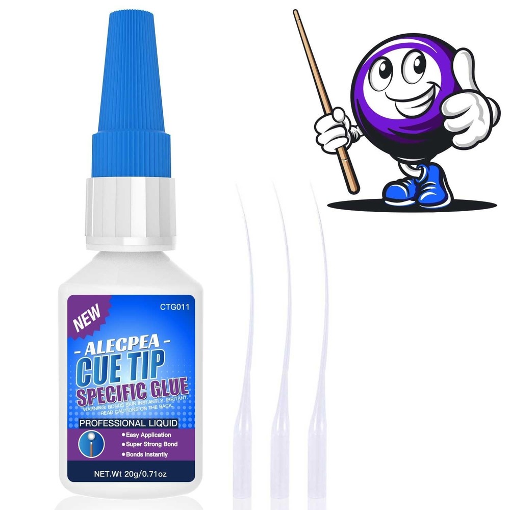 Quick Dry Pool Cue Tip Glue 20g - High Performance Billiard Repair Solution
