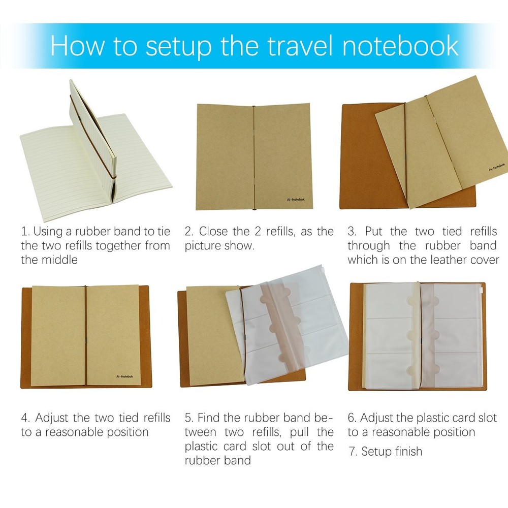 Dot Grid Notebook/Journal Inserts - Refill for Travelers Dotted Paper