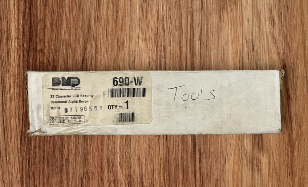 DMP 690-W LCD Security Command Alpha Keypad White