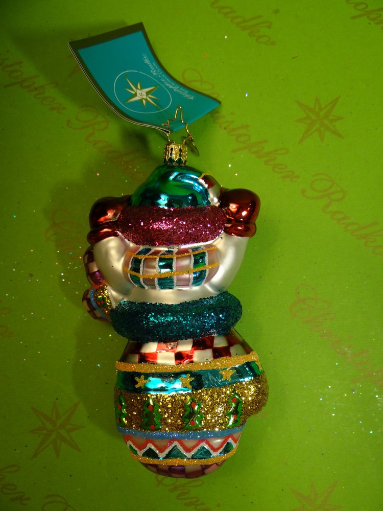 Christopher Radko Snowpatch Holidays Glove Glass Ornament