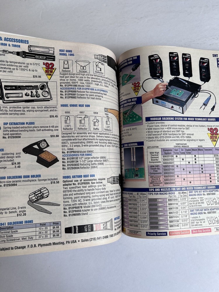 Techni-Tool Catalog 42 1992 Electronic Tool Kits