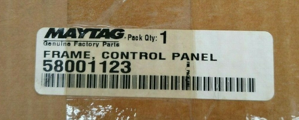 Maytag Control Panel Frame 58001123 Steel