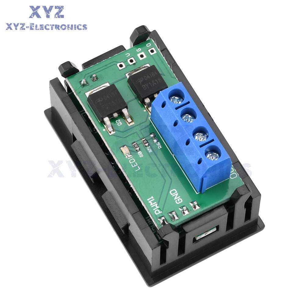 DC4-28V Digital LED PWM Speed Controller Frequency Tester Duty Cycle Adjustable